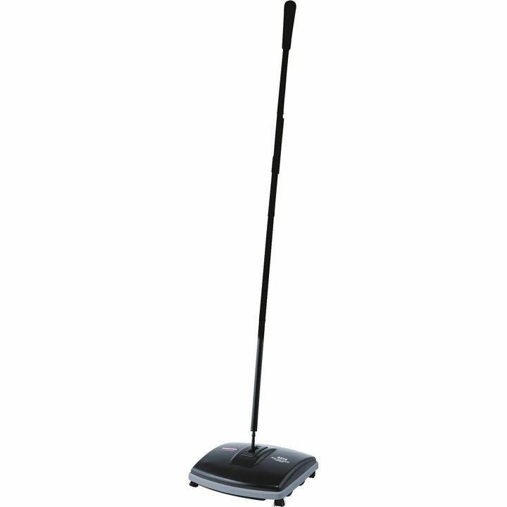 Image of Rubbermaid Commercial 421288BK Floor/Carpet Sweeper, Nylon Bristle, 6.50" Brush Face, 9.5" Overall Length, Plastic Handle, Gray, 1 Each