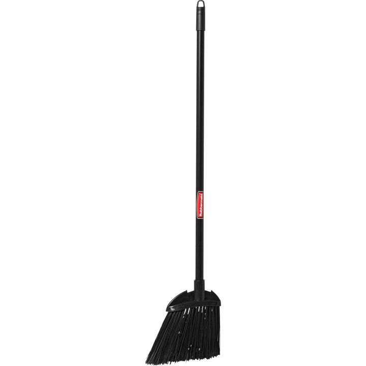 Image of Rubbermaid Commercial 637400 BLA Lobby Broom, 7.50" Polypropylene Bristle, 28" Handle Length, Black Metal Handle, Black, 1 Each