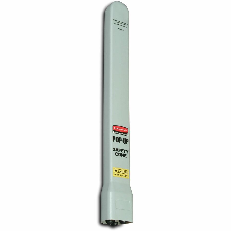 Image of Rubbermaid Commercial 9S0000YW Multi-Lingual Caution Safety Cone