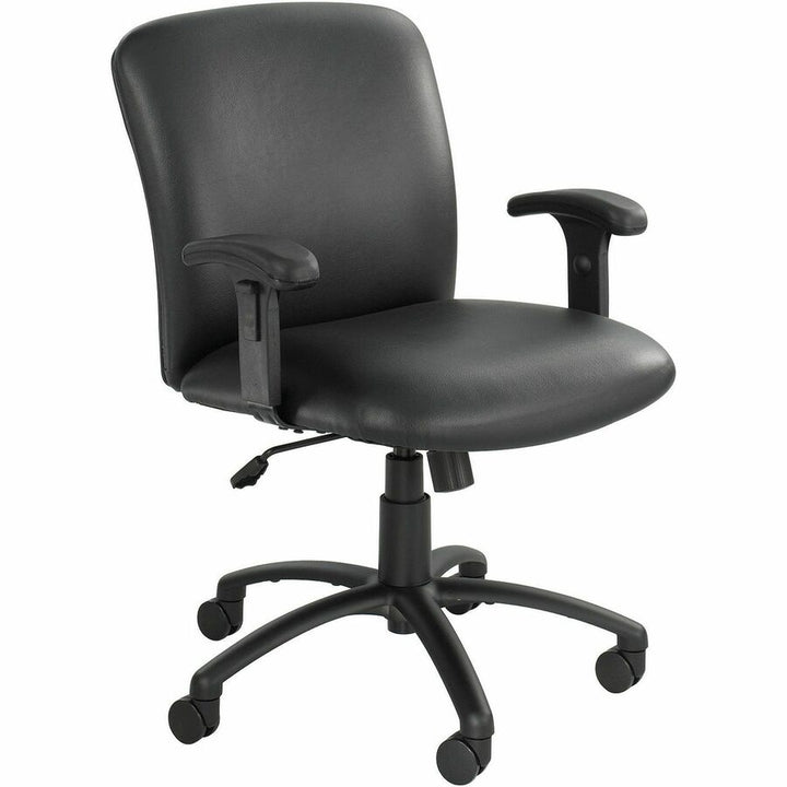 Image of Safco® Optional Height-Adjustable T-Pad Arms for Safco Uber Big and Tall High-Back and Mid-Back Chairs, Black, 2/Set