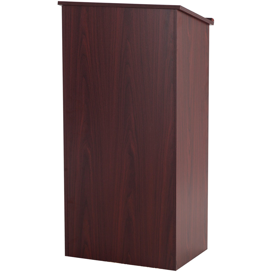 Image of Safco® Stand-Up Lectern, 23 X 15.75 X 46, Mahogany