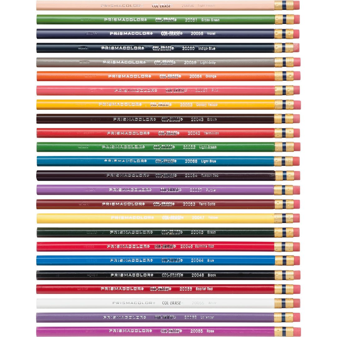 Image of Prismacolor 20517 Col-Erase Colored Pencils, Assorted Lead, Assorted Barrel, 24 / Set