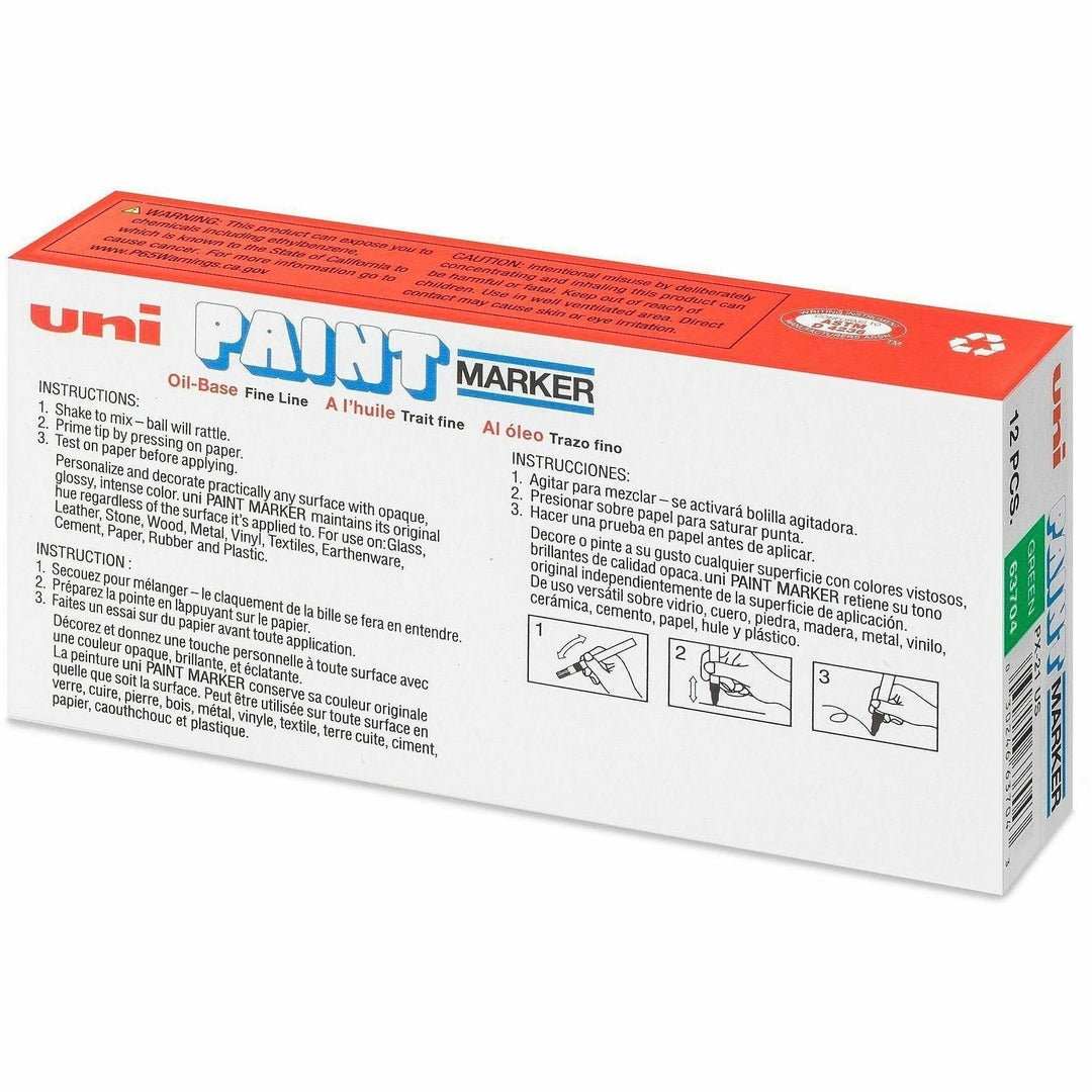 Image of uni®-Paint Permanent Marker, Fine Bullet Tip, Green