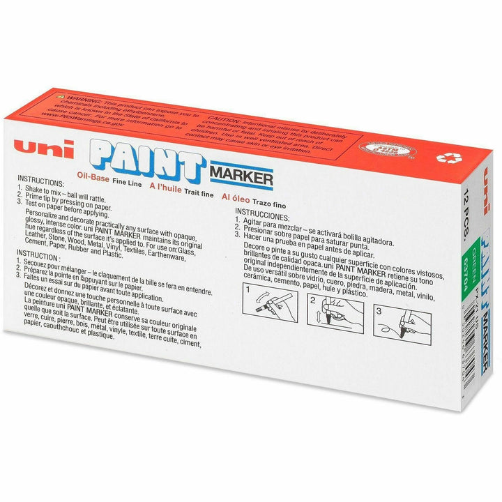 Image of uni®-Paint Permanent Marker, Fine Bullet Tip, Green