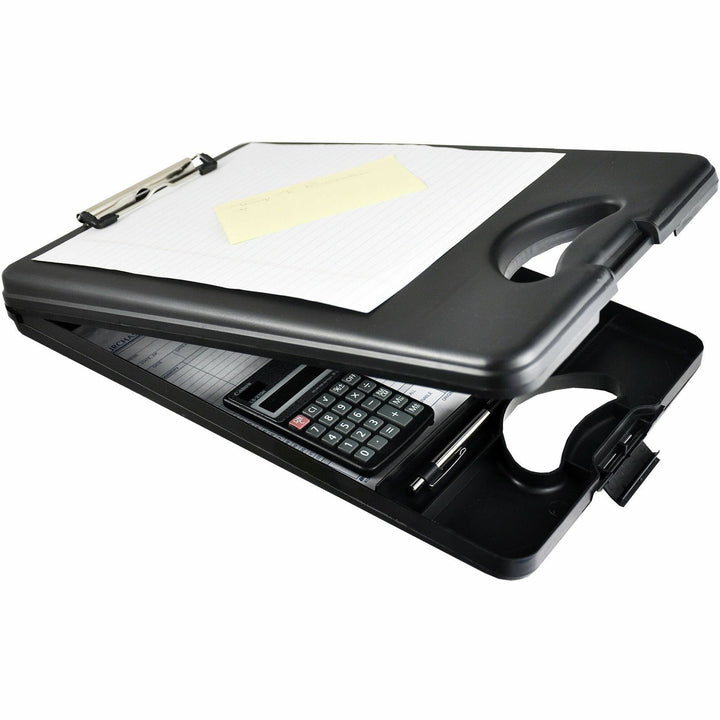 Image of Saunders Portable Desktop Clipboard, 1/2"Storage,10"x16", Black