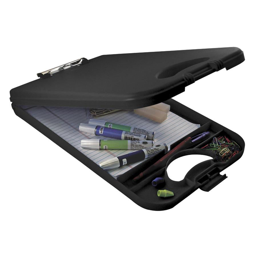 Image of Saunders Portable Desktop Clipboard, 1/2"Storage,10"x16", Black