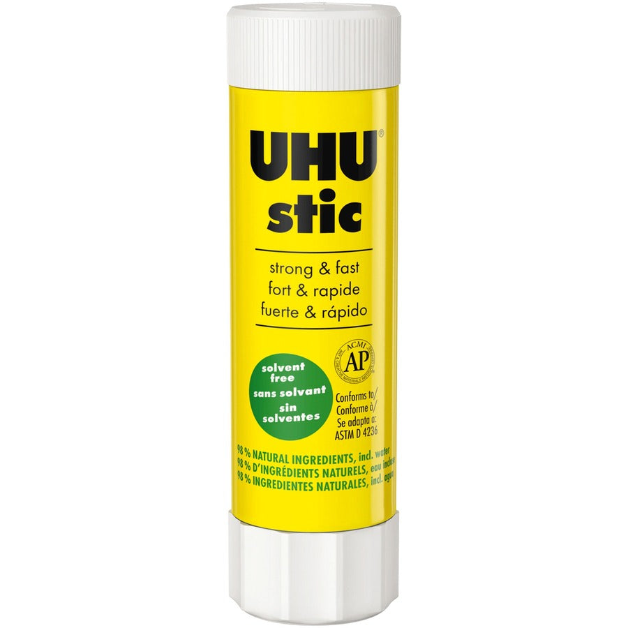 Image of Staedtler® Glue Stick, Rub-On Adhesive, Washable, 1.41 oz, 12/BX, White