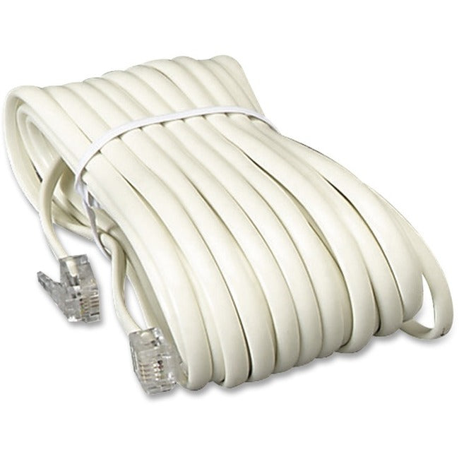 Image of Softalk® Telephone Extension Cord, Plug/Plug, 25 ft, Ivory