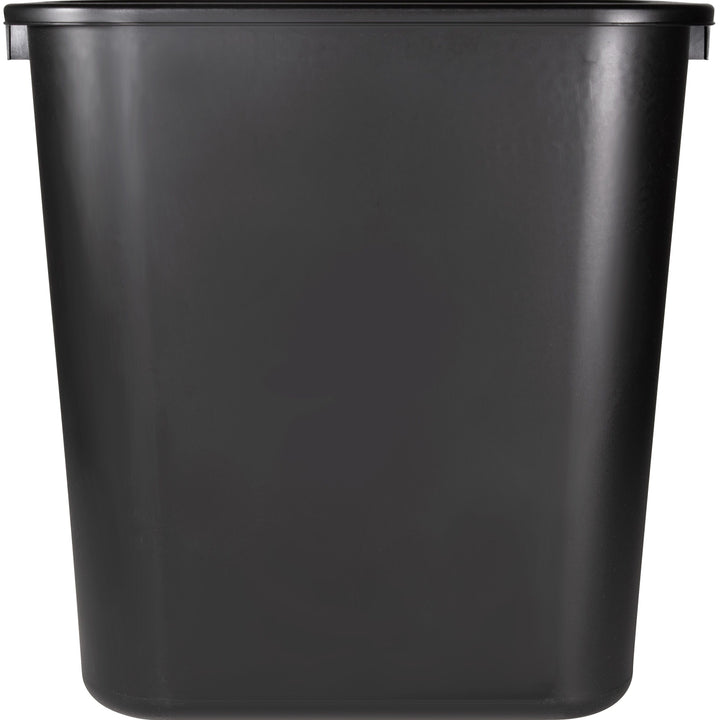 Image of Sparco Wastebasket, Rectangular, 28 Qrt, 15"x10-1/4"x15", BK