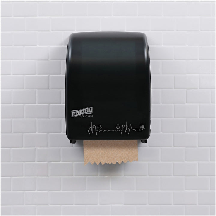 Image of Genuine Joe Hardwound Roll Towels,2"Core, 7-7/8"x350', 12Rolls/CT,NL