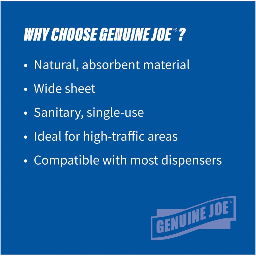 Image of Genuine Joe Hardwound Roll Towels,2"Core, 7-7/8"x350', 12Rolls/CT,NL