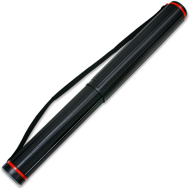 Image of Chartpak® Telescoping Document Tube,w/Strap,26" to 43-3/8"L,3-1/2"D,BK