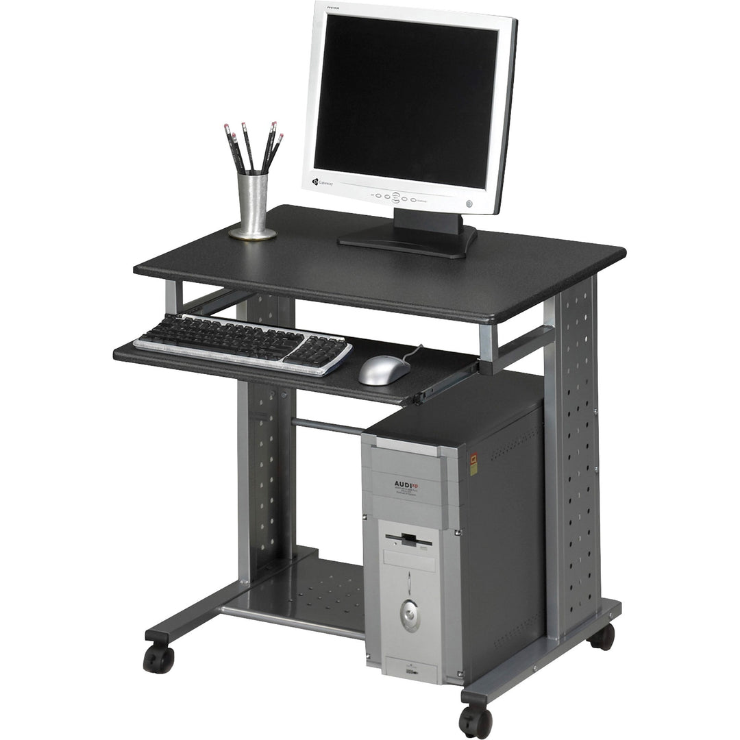 Image of Safco® Empire Mobile Pc Cart, 29.75" X 23.5" X 29.75", Anthracite/silver