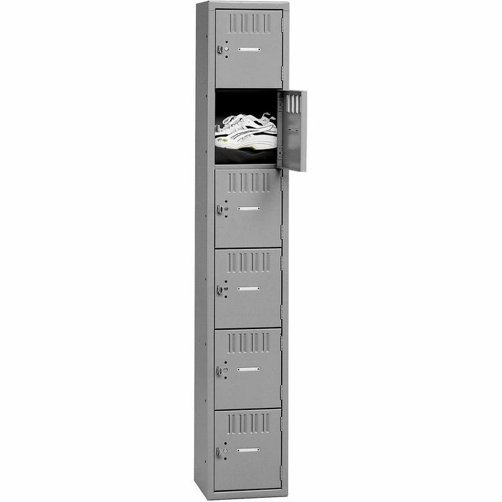 Image of Tennsco Box Compartments, Single Stack, 12w X 18d X 72h, Medium Gray