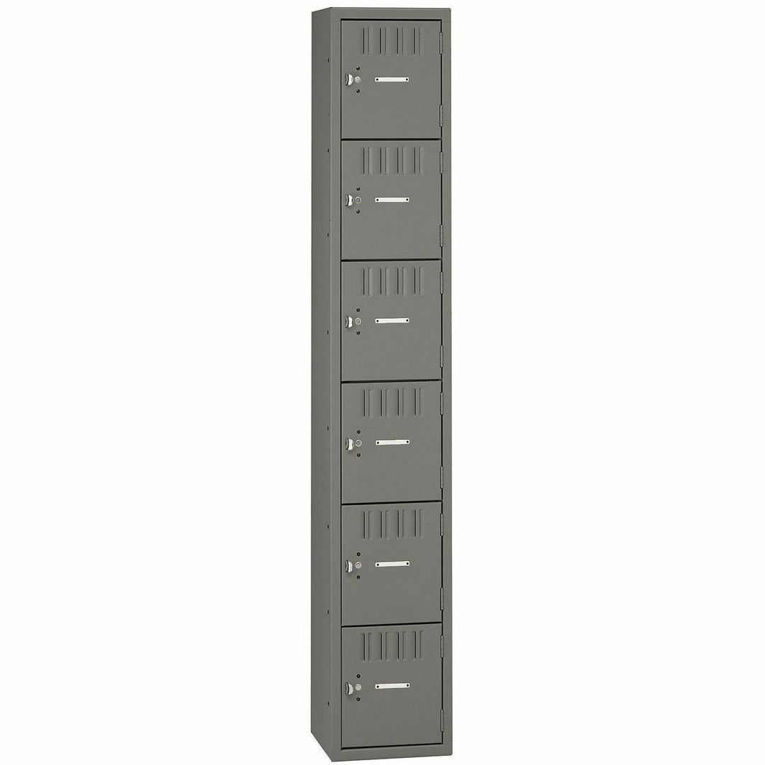 Image of Tennsco Box Compartments, Single Stack, 12w X 18d X 72h, Medium Gray
