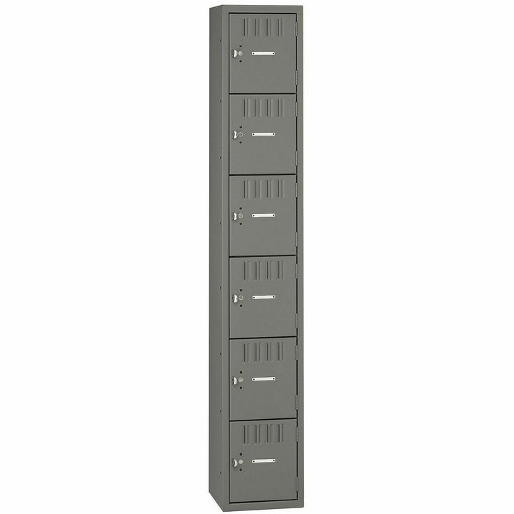 Image of Tennsco Box Compartments, Single Stack, 12w X 18d X 72h, Medium Gray