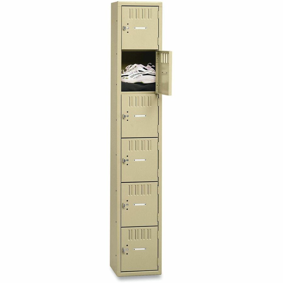 Image of Tennsco BS6-121812-ASD 6-Tier No Legs Steel Box Lockers