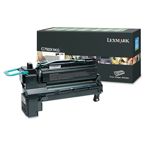 Image of Lexmark C792X1KG C792x1kg Return Program Extra High-Yield Toner, 20,000 Page-Yield, Black