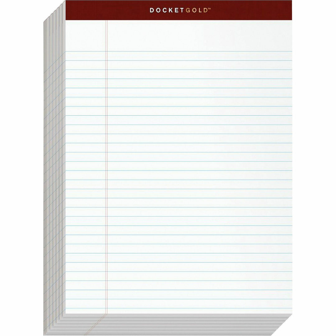 Image of TOPS 63960 Docket Gold Legal Ruled White Legal Pads