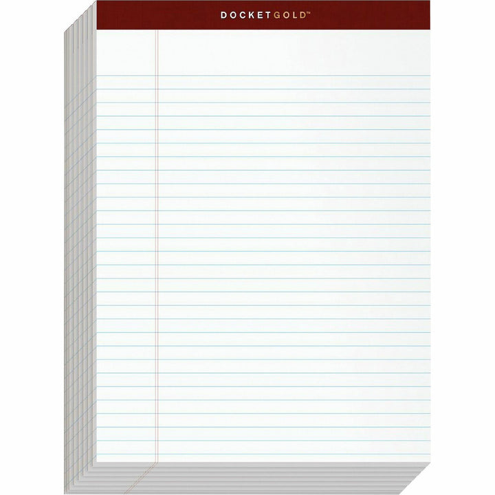Image of TOPS 63960 Docket Gold Legal Ruled White Legal Pads