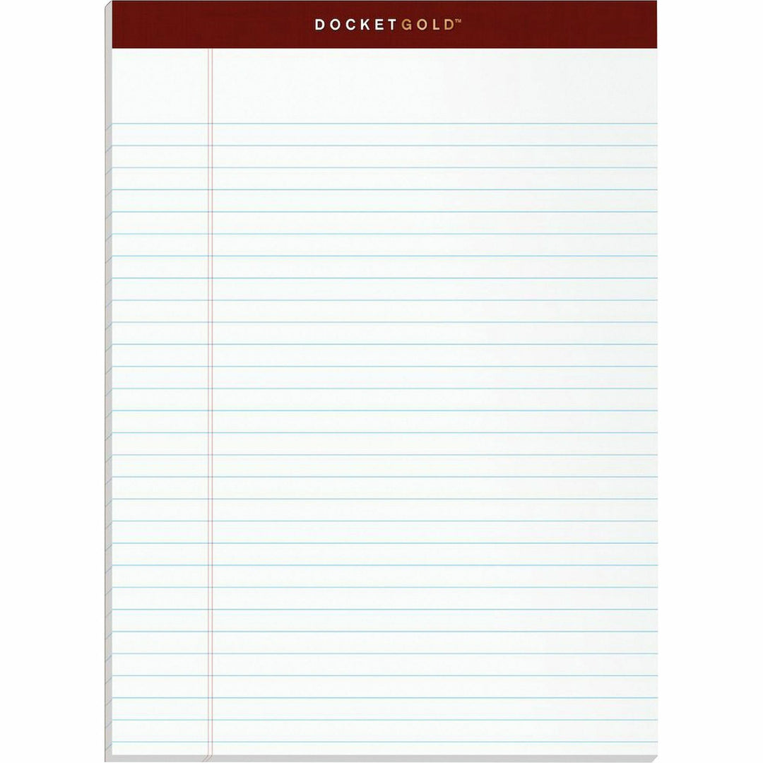 Image of TOPS 63960 Docket Gold Legal Ruled White Legal Pads