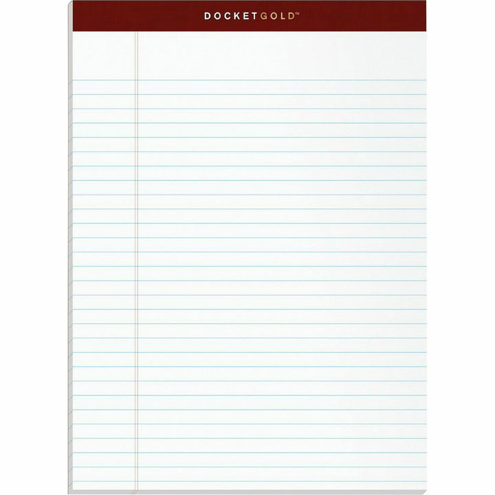 Image of TOPS 63960 Docket Gold Legal Ruled White Legal Pads