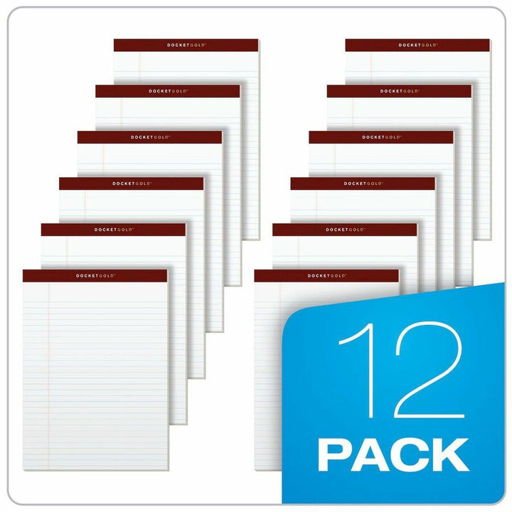 Image of TOPS 63960 Docket Gold Legal Ruled White Legal Pads
