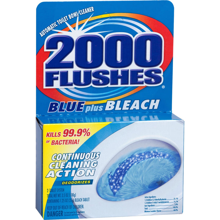 Image of WD-40® Toilet Bowl Cleaner, Bleach Tablets, 2/Pk, 3-1/2 oz, Blue