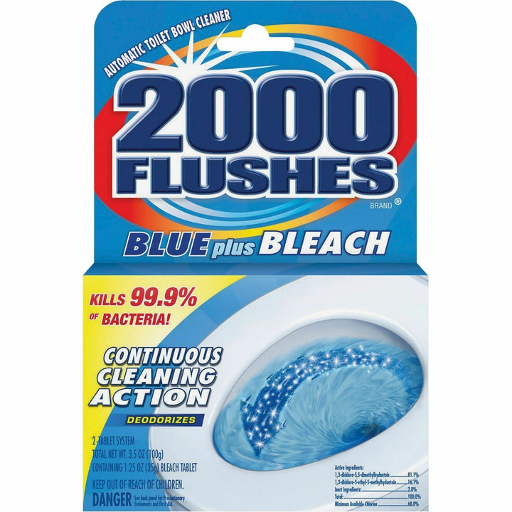 Image of WD-40® Toilet Bowl Cleaner, Bleach Tablets, 2/Pk, 3-1/2 oz, Blue