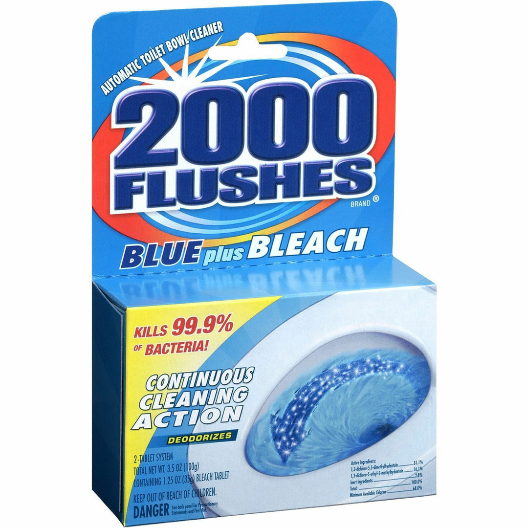 Image of WD-40® Toilet Bowl Cleaner, Bleach Tablets, 2/Pk, 3-1/2 oz, Blue