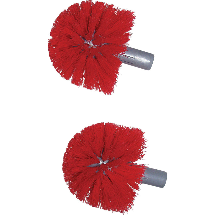 Image of Unger BBWHR Ergo Toilet Bowl Brush Set, Nylon Bristle, 26" Handle Length, Plastic Handle, Gray, 1 Kit
