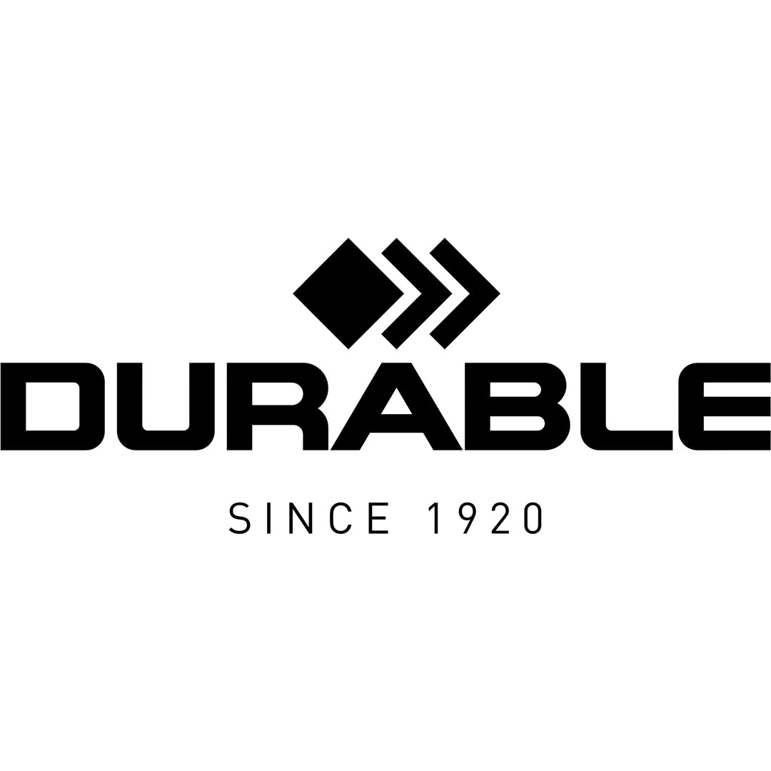 Image of Durable Office Products Information Sign, Mountable, 6-1/8"Wx2-1/4"L, Silver/Black