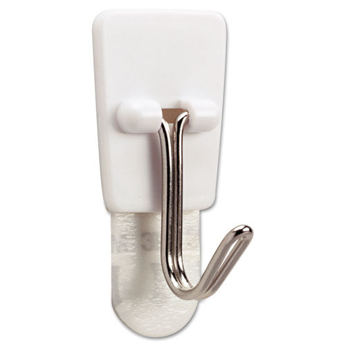 Image of Command 17067ES Small Toggle-Wire Hooks, Metal Wire, Silver, Supports 0.5 lb, 3/Pack