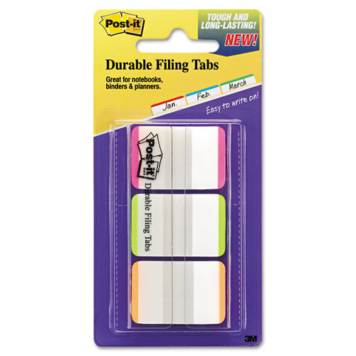 Image of Post-it® Tabs 686L-PGO 1" Lined Tabs, 1/5-Cut, Assorted Bright Colors, 1" Wide, 66/Pack