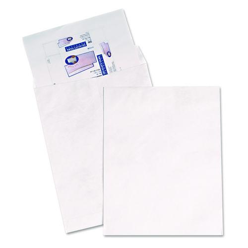 Image of Survivor® QUAR5106 Heavyweight 18 lb Tyvek Catalog Mailers, Square Flap, Redi-Strip Adhesive Closure, 14.25 x 20, White, 25/Box