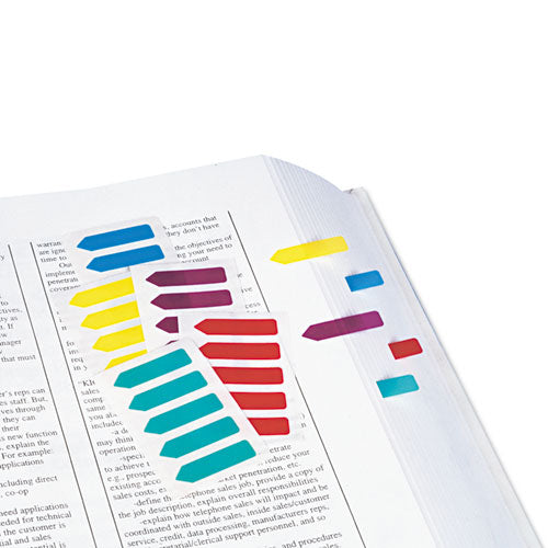 Image of Redi-Tag® B72001 Mini Arrow Page Flags, Blue/mint/purple/red/yellow, 154 Flags/pack