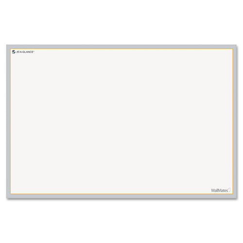 Image of AT-A-GLANCE® AW6010-28 Wallmates Self-Adhesive Dry Erase Writing/planning Surface, 36 X 24, White/gray/orange Sheets, Undated