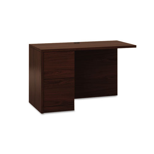 Image of HON® H105906L.NN 10500 Series L Workstation Return, Full-Height Left Ped, 48w x 24d x 29.5h, Mahogany