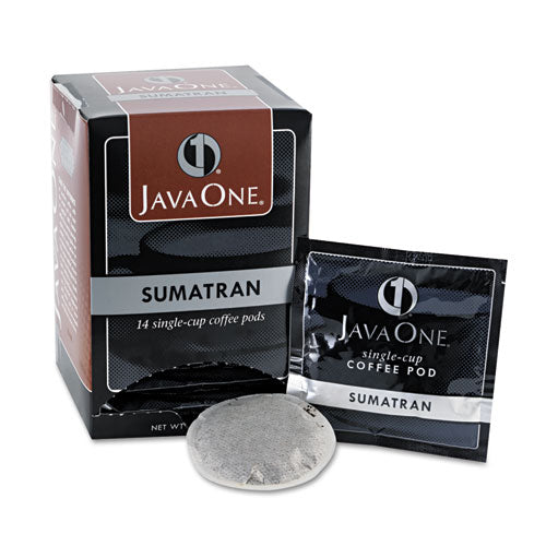 Image of Java One® 39860006141 Coffee Pods, Sumatra Mandheling, Single Cup, 14/box