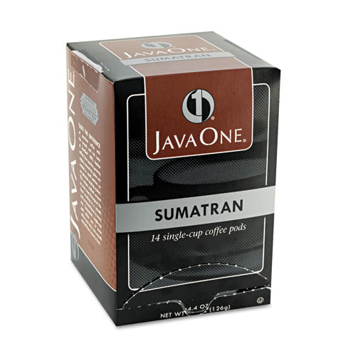 Image of Java One® 39860006141 Coffee Pods, Sumatra Mandheling, Single Cup, 14/box