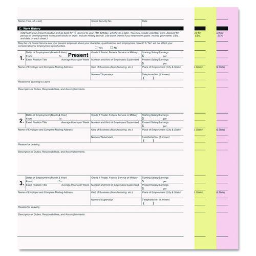 Image of Iconex 59105 Digital Carbonless Paper, 3-Part, 8.5" x 11", White/Canary/Pink, 835/Carton