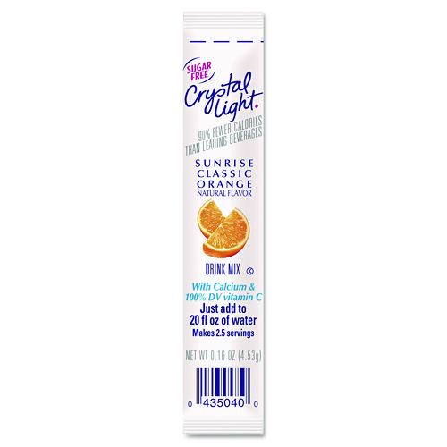 Image of Crystal Light® GEN00504 On the Go, Sunrise Orange, 0.16 oz Packets, 30/Box