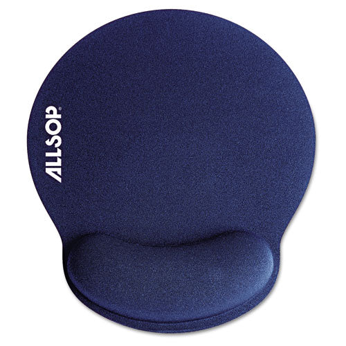 Image of Allsop® 30206 MousePad Pro Memory Foam Mouse Pad with Wrist Rest, 9 x 10, Blue