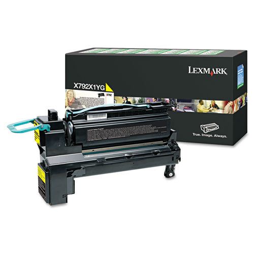 Image of Lexmark X792X1YG X792x1yg Return Program Extra High-Yield Toner, 20,000 Page-Yield, Yellow