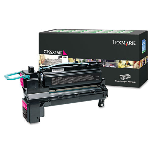 Image of Lexmark C792X1MG C792x1mg Return Program Extra High-Yield Toner, 20,000 Page-Yield, Magenta