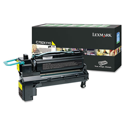 Image of Lexmark C792X1YG C792x1yg Return Program Extra High-Yield Toner, 20,000 Page-Yield, Yellow