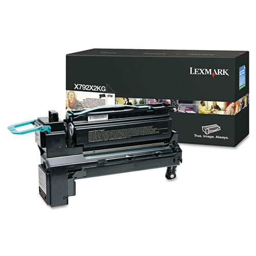 Image of Lexmark X792X2KG X792x2kg Extra High-Yield Toner, 20,000 Page-Yield, Black