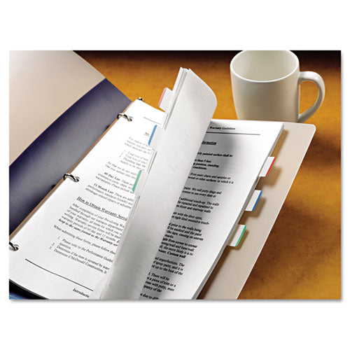 Image of Post-it® Tabs 686L-GBR 1" Lined Tabs, 1/5-Cut, Lined, Assorted Colors, 1" Wide, 66/Pack