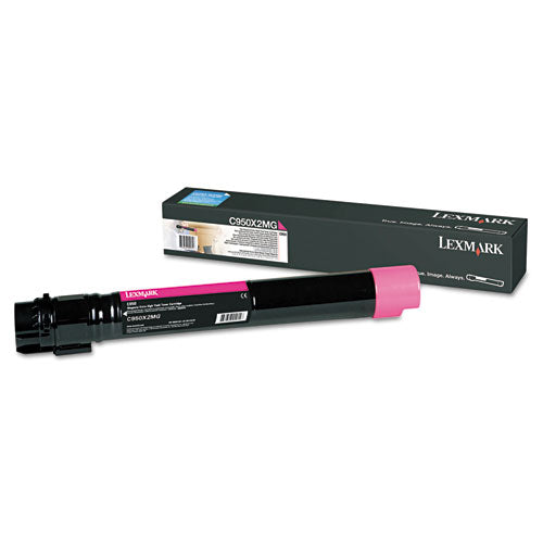 Image of Lexmark C950X2MG C950x2mg Extra High-Yield Toner, 22,000 Page-Yield, Magenta