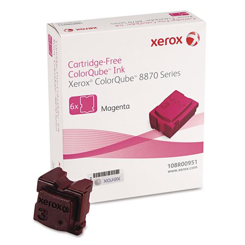 Image of Xerox® XER108R00951 108r00951 Solid Ink Stick, 17,300 Page-Yield, Magenta, 6/box
